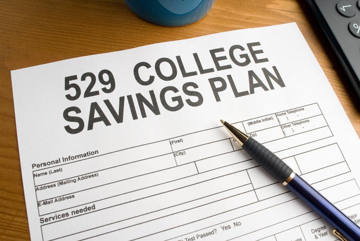 529 college saving plan on desk