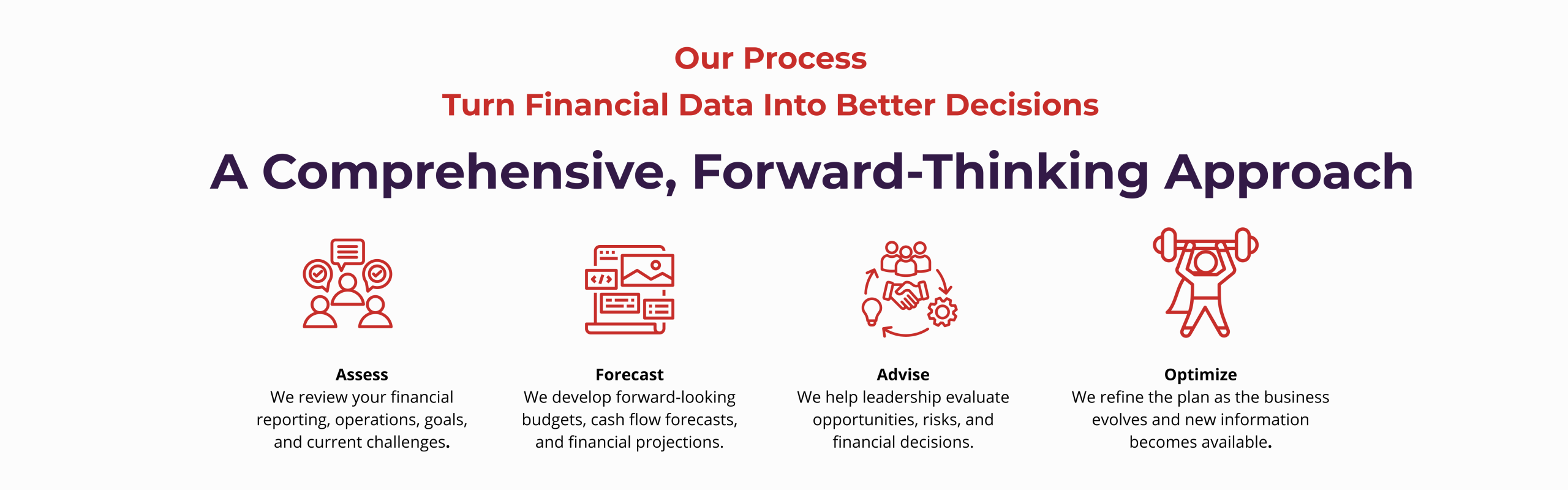 Fractional CFO reviewing financial reports, forecasts, and business performance
