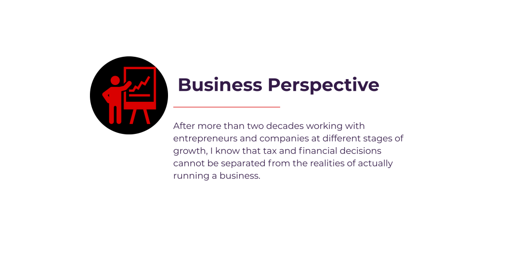 Business and financial perspective informed by more than 20 years of experience